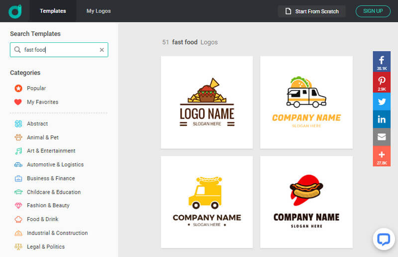 Find Restaurant Logo Ideas