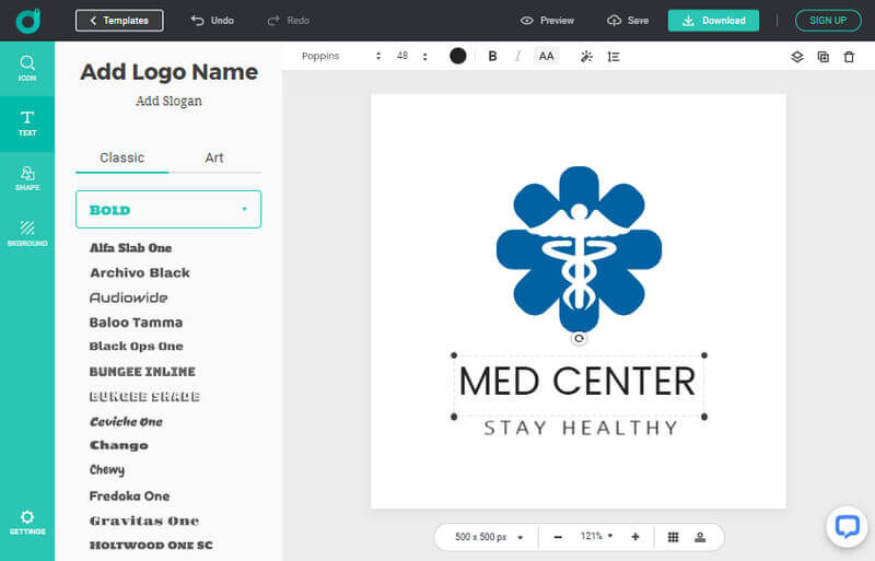 Make a custom logo freely