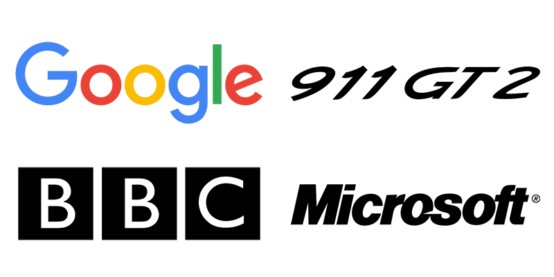 Famous logotype billboard