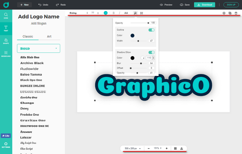 Customize your logotype with ease.