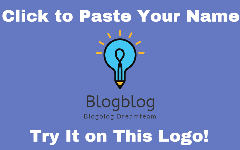 Preview generated names on the logo.