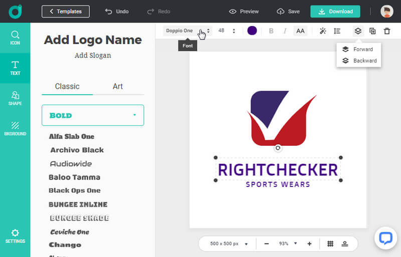 Customize your own Nike logo