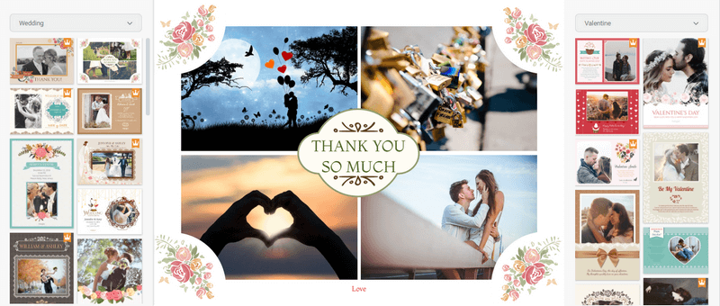 Love collage ideas for valentine. 