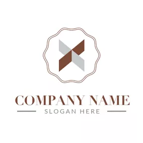 Logo Alphabet 3D Gray Letter X logo design