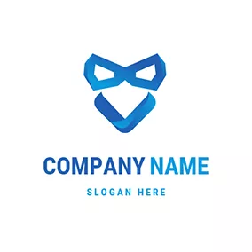 3D Logo 3D Mask Superman Face logo design