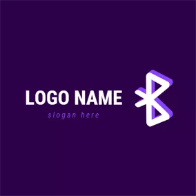 Bluetooth Logo 3D Simple Bluetooth logo design