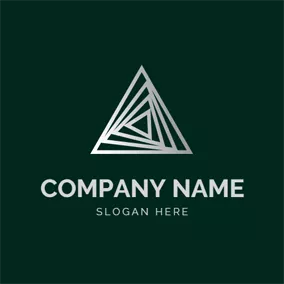 Apex標誌logo 3D Triangular and Delta Sign logo design