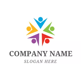 Children & Childcare Logo Abstract and Colorful Kids logo design