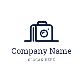 Camera Logo Abstract Bag and Camera logo design