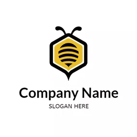 Essen & Getränke Logo Abstract Bee and Honey logo design
