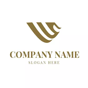 Vs Logo Abstract Bird Letter V S logo design