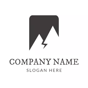 Abstract Logo Abstract Black Mountain logo design