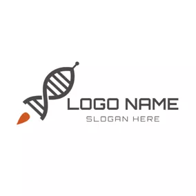 Science & Technology Logo Abstract Black Rocket logo design