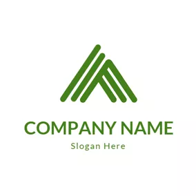 Tent Logo Abstract Black Tent Icon logo design