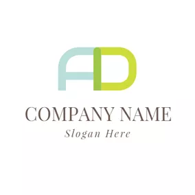 Business & Consulting Logo Abstract Blue and Green Ad Design logo design