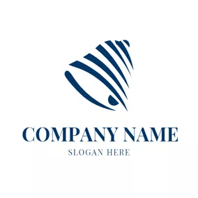 Bell Logo Abstract Blue Bell logo design