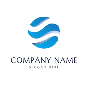 Business & Consulting Logo Abstract Blue Circle Icon logo design