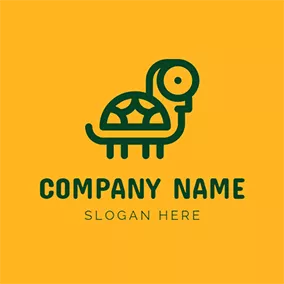 烏龜Logo Abstract Blue Turtle Icon logo design