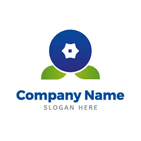 Berry Logo Abstract Blueberry Icon logo design