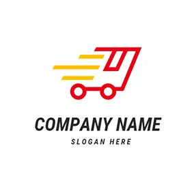 Box Logo Abstract Box and Trolley logo design