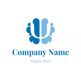 Brain Logo Abstract Brain and Psi logo design