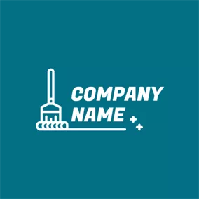 Logótipo Limpeza Abstract Broom and Cleaning logo design