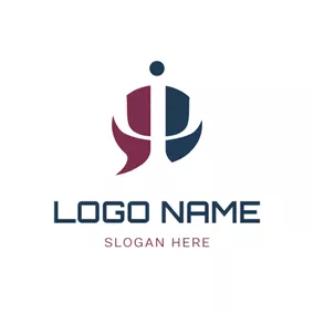 Psi Logo Abstract Bubble and Psi logo design