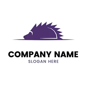 Hedgehog Logo Abstract Cartoon Hedgehog logo design