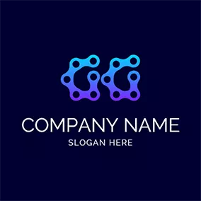 Gg Logo Abstract Chain Letter G G logo design