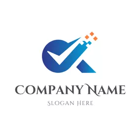 Check Logo Abstract Check Symbol and Ok logo design