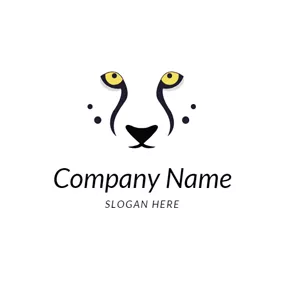 Panther Logo Abstract Cheetah Head logo design