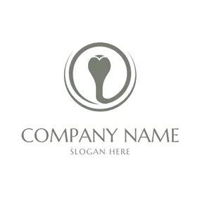 Cobra Logo Abstract Coiled Cobra Icon logo design