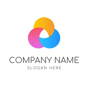 Art - Abstract Colorful Circle logo design