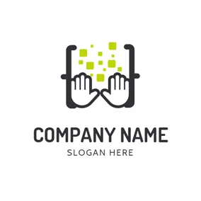 Science & Technology Logo Abstract Data and Code logo design