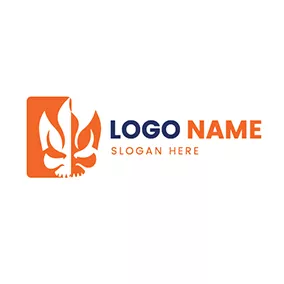 Drama Logo Abstract Drama Skull and Devil logo design