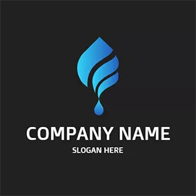 石油 Logo Abstract Fire and Oil logo design