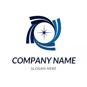 Ray Logo Abstract Geometric Figure and Ray logo design