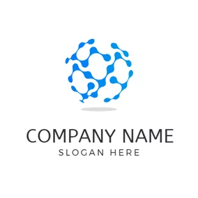 Digital Logo Abstract Globe and Digital logo design