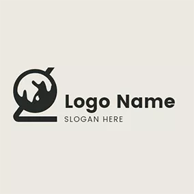 Geography Logo Abstract Globe logo design