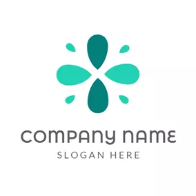 Abstract Logo Abstract Green Cross logo design