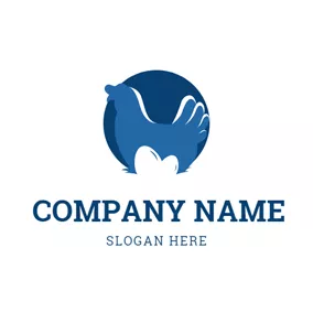 蛋logo Abstract Hen and Egg logo design