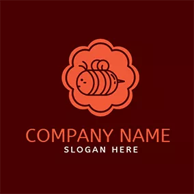 Honeycomb Logo Abstract Honeycomb and Bee Icon logo design