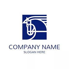 Polo Logo Abstract Horse Head Icon logo design