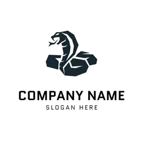 Cobra Logo Abstract Huge Snake logo design