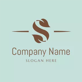 Letter Logo Abstract Khaki Letter S logo design