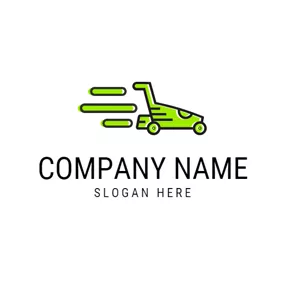 Lawn Care Logo Abstract Lawn Mower logo design