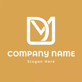 Dm Logo Abstract Letter D and M logo design