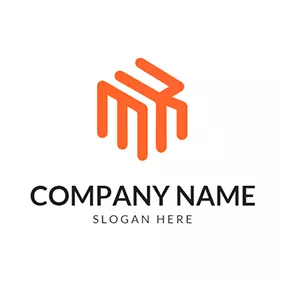 K Logo Abstract Line Letter M K logo design