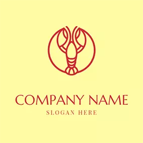 Shrimp Logo Abstract Lobster Logo logo design