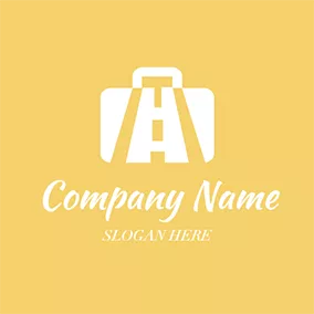 Travel & Hotel Logo Abstract Luggage Case Icon logo design